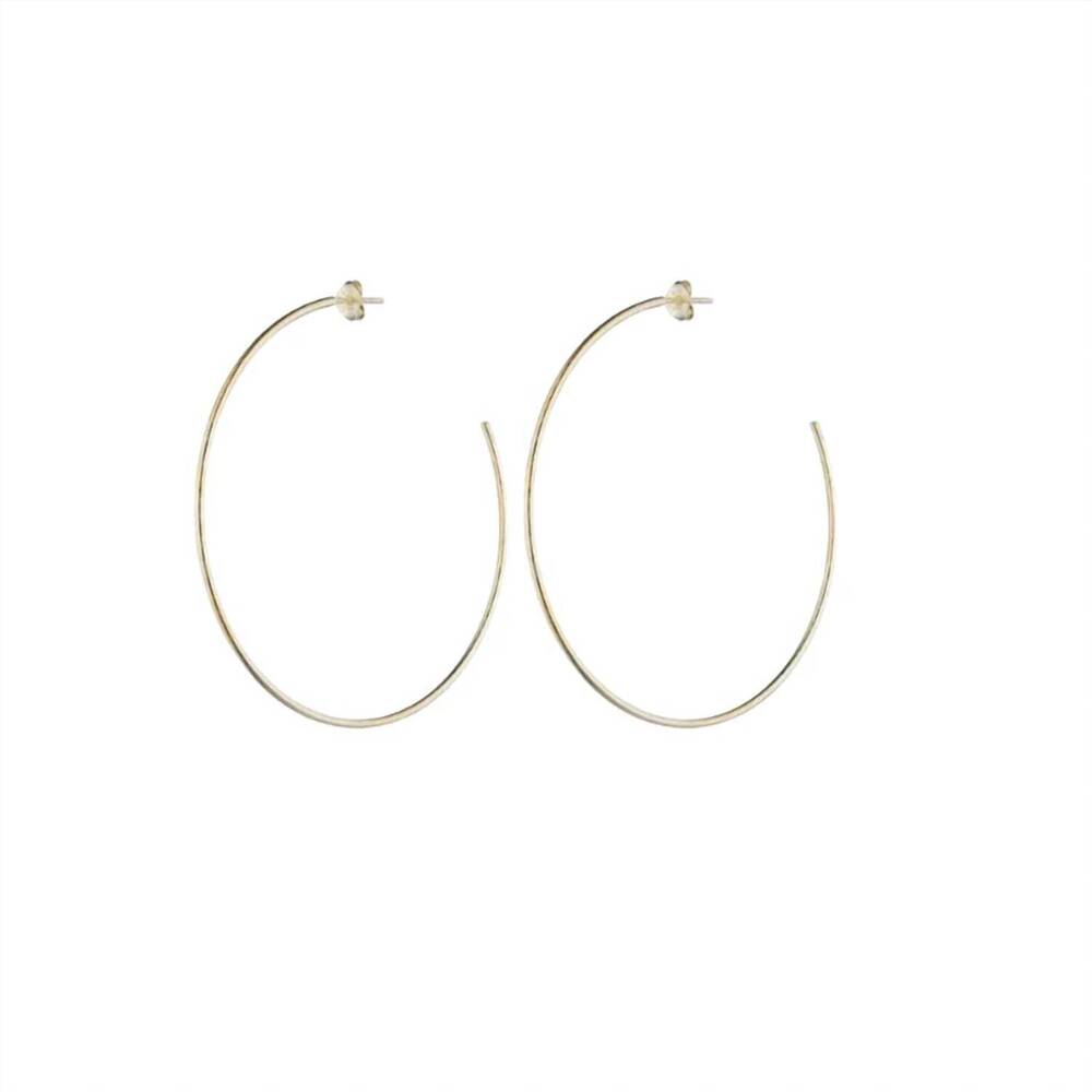 NEW SHEILA FAJL women's jillian hoops in brushed gold